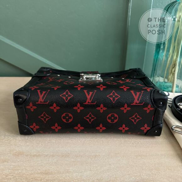 EUC Louis Vuitton Infrarouge Soft Trunk Clutch Bag GM Crossbody Shoulder - Picture 5 of 14